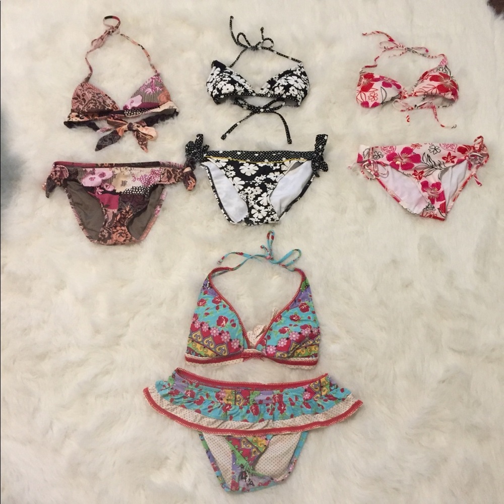 Four bikini bathing suit sets
